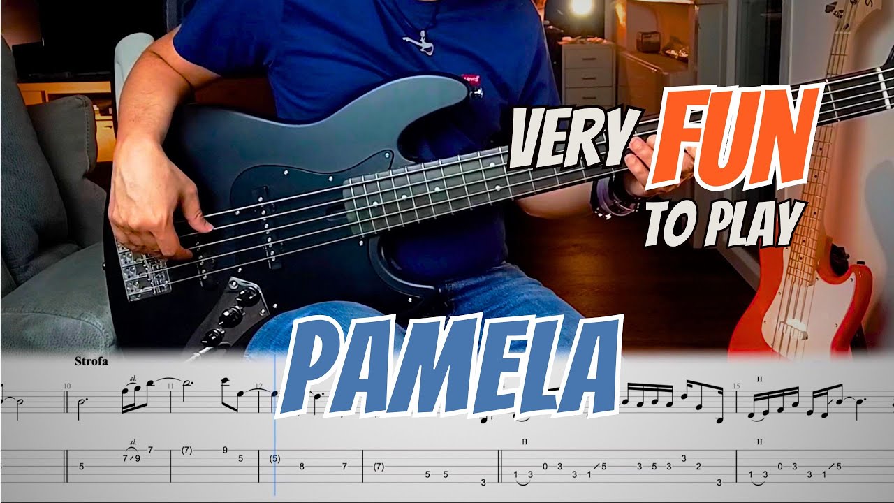 Pamela (TOTO) - Bass Cover with play along Bass Tabs