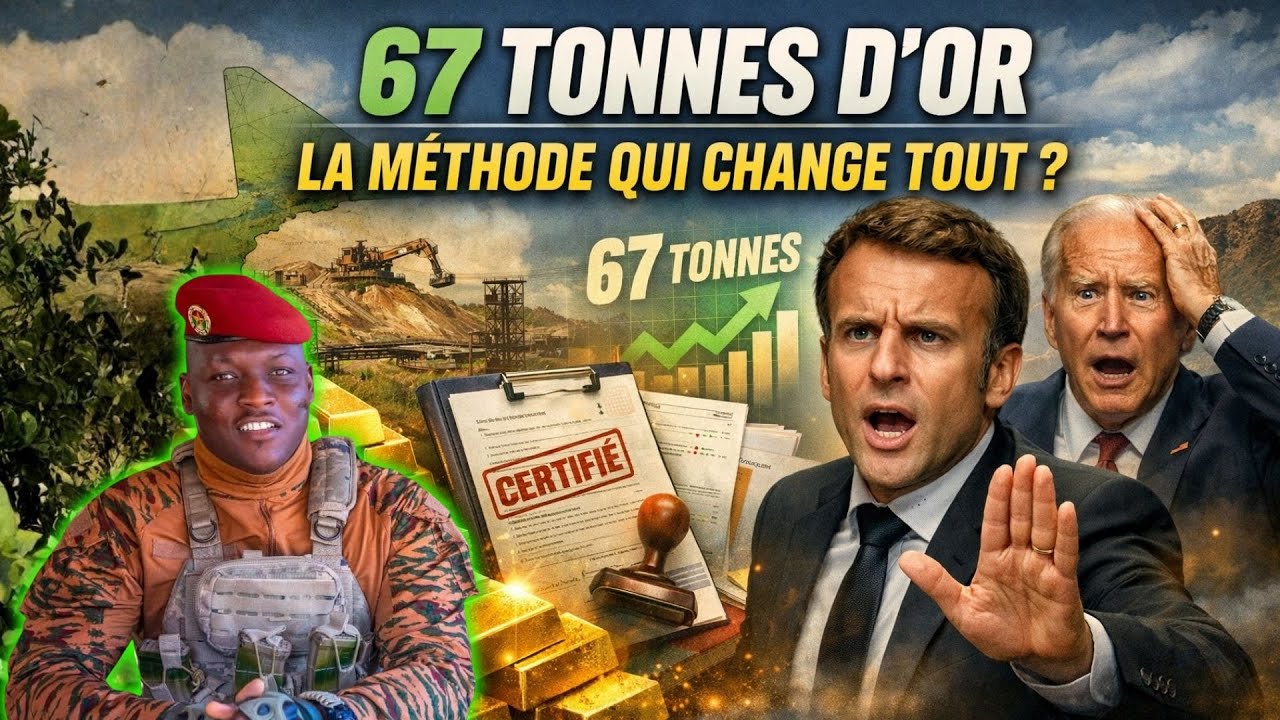 Choc : 67 tonnes d’or en 2025 — Ibrahim Traoré et la doctrine qui piège l’Occident