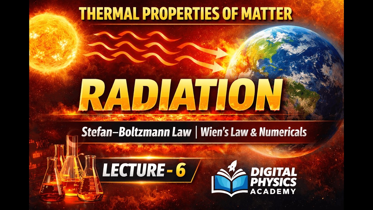 Radiation Made Easy 🔥 | Thermal Properties of Matter | Lecture 6@DIGITALPHYSICSACADEMY-kb5on