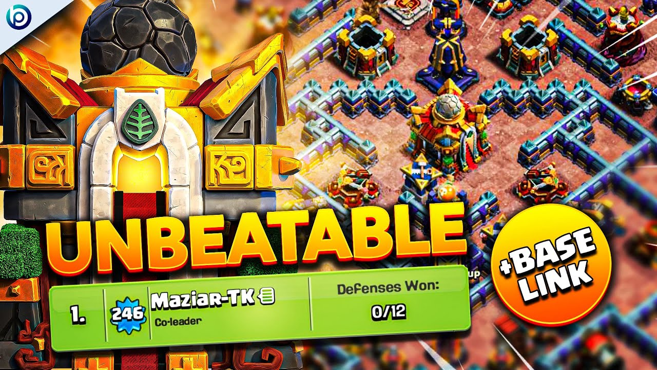 This TH16 Base Layout DEFENDED 12 TIMES in War | Best TH16 Base with LINK | Clash of Clans