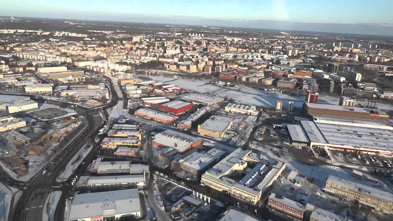 Takeoff from Stockholm/Bromma, Cessna C172S G1000
