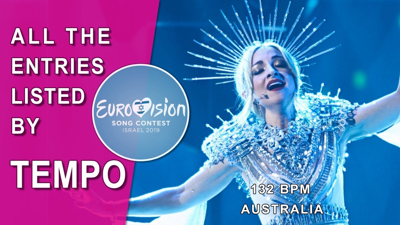 Eurovision 2019:  All 41 entries listed by tempo from the slowest to the fastest