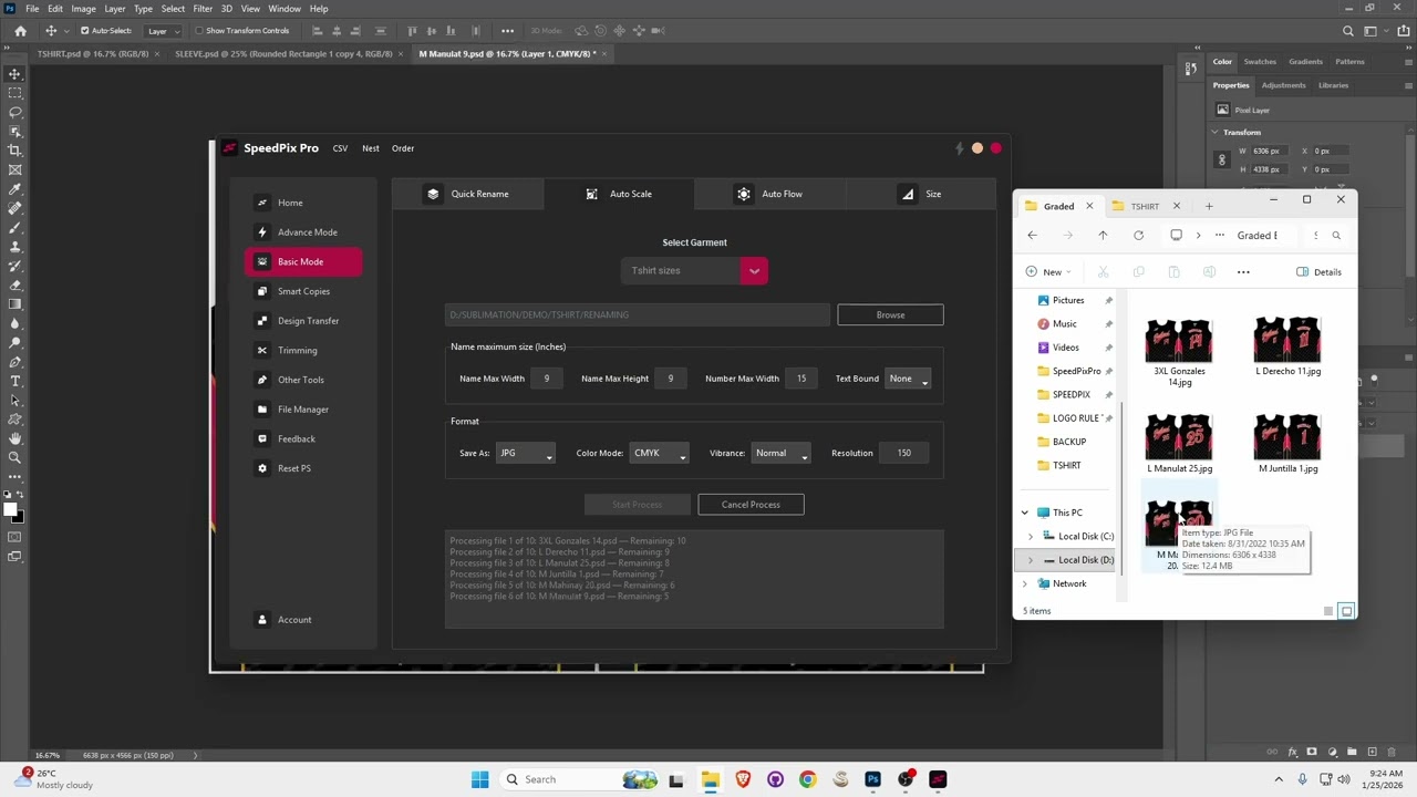 Auto Resize, Copy & Quantity Processing in One Click | Photoshop Batch Automation for Sublimation