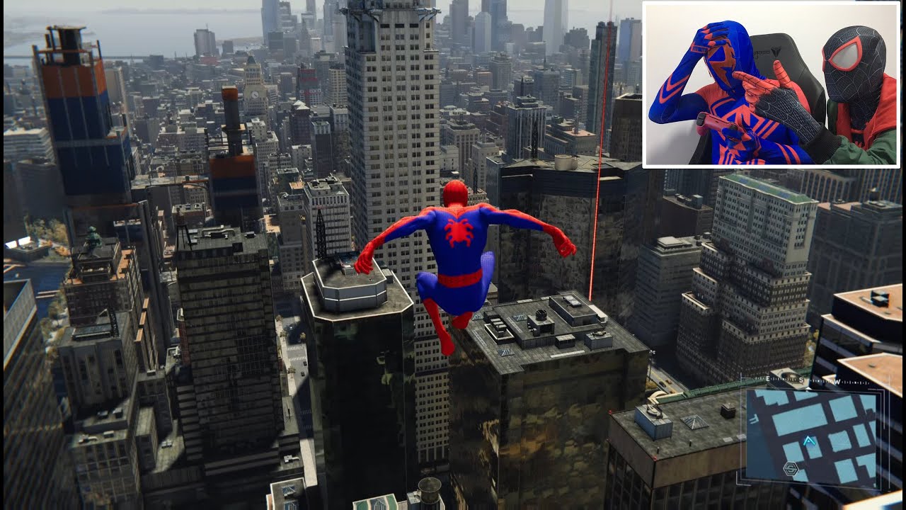 Spiderman Across the Spiderverse Gameplay PS5 (Free Roam)