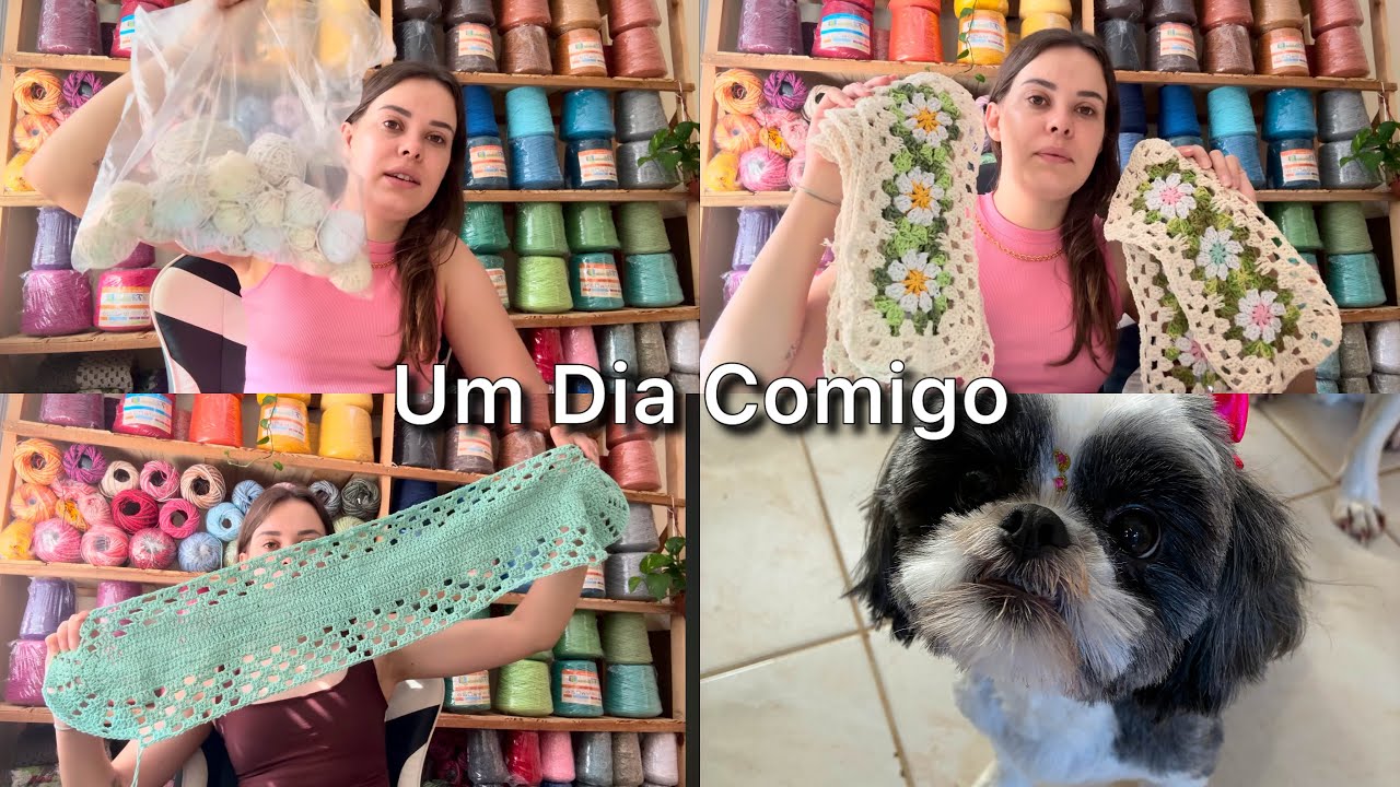 Vlog de rotina | bastidores das produções | ateliê de crochê #crochet #croche #vlog 