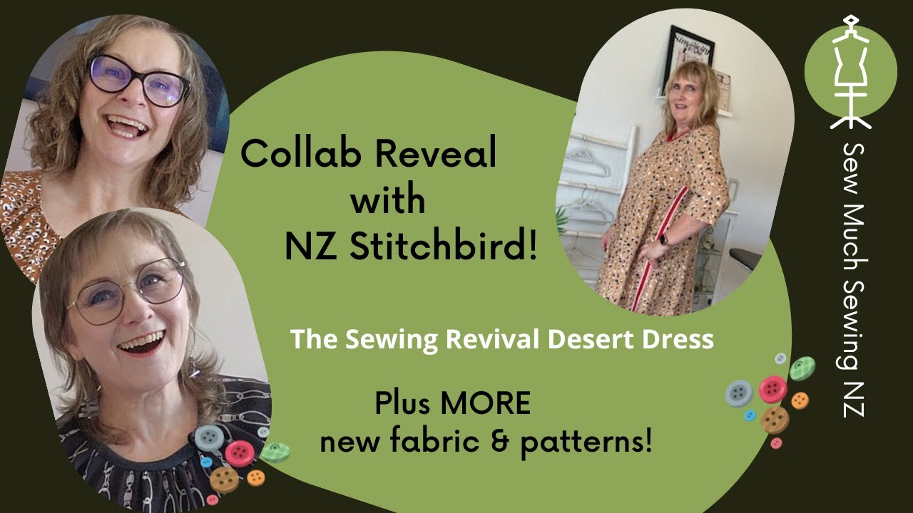 Анонс совместной работы! Платье Sewing Revival Desert Dress от NZ Stitchbird. А также новые ткани...