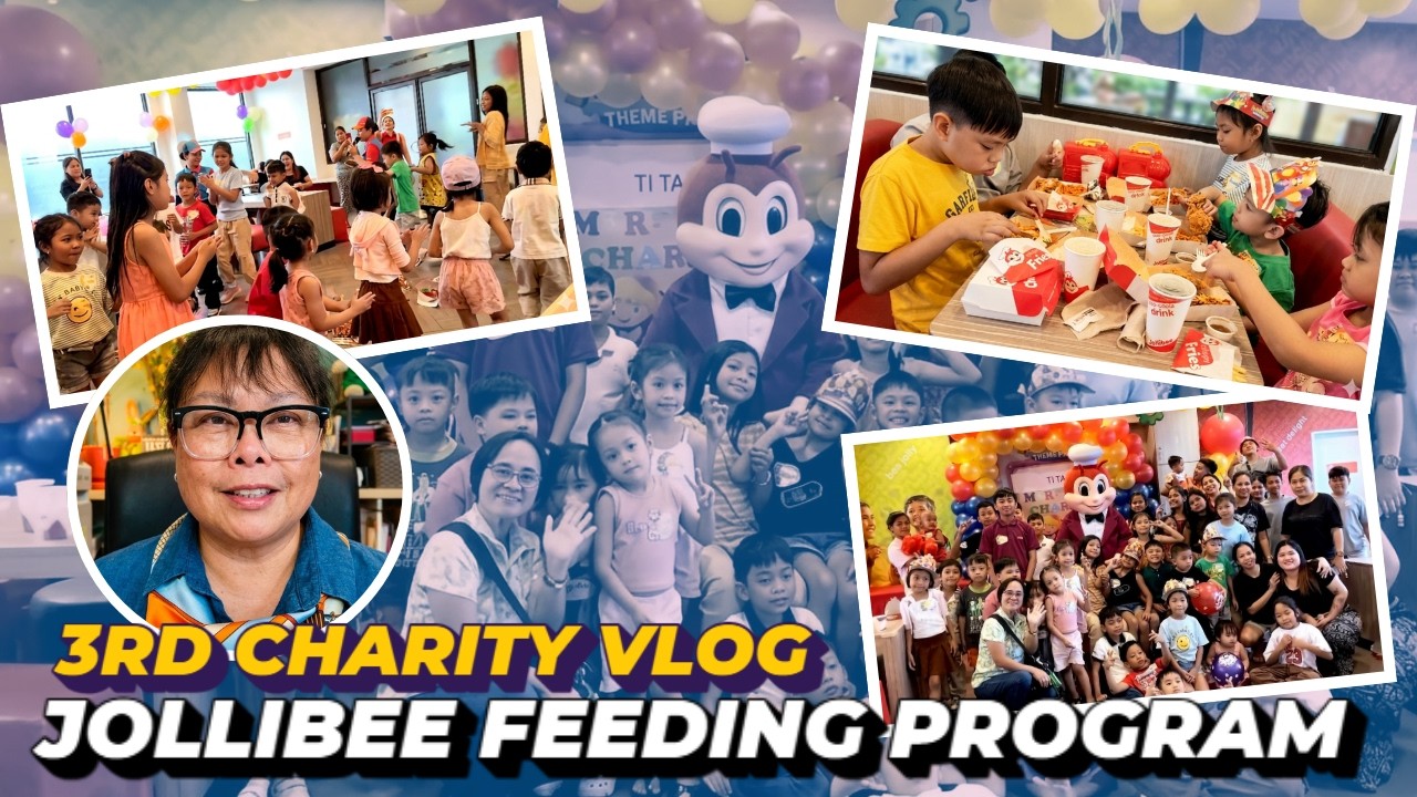 My 3rd Charity Vlog | Jollibee Feeding Program for Kids with Dale
