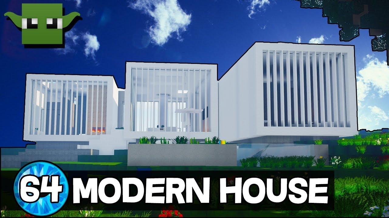 Minecraft 10 Minute Tour - Modern House 64