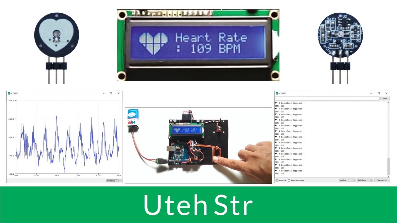 Arduino + Pulse Heart Rate (HeartBeat) Sensor | Arduino UNO with Pulse Heart Rate (HeartBeat) Sensor