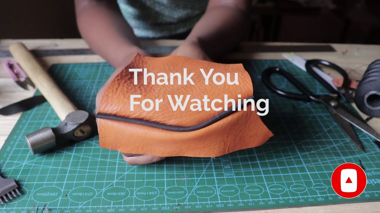How To Sew Leather Piping Cord To Bag Welt Seam (Leathercraft)