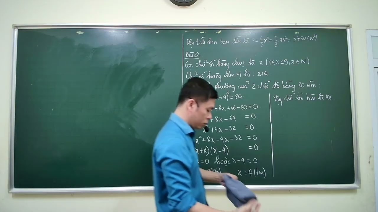 Toán 9 - Giải toán bằng cách lập PT - Chữa bài tập