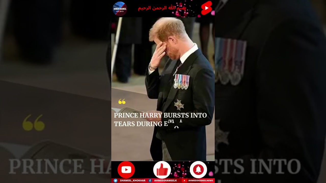 Prince Harry Bursts into Tears During Emotional Procession For The Queen - 15 September 2022
