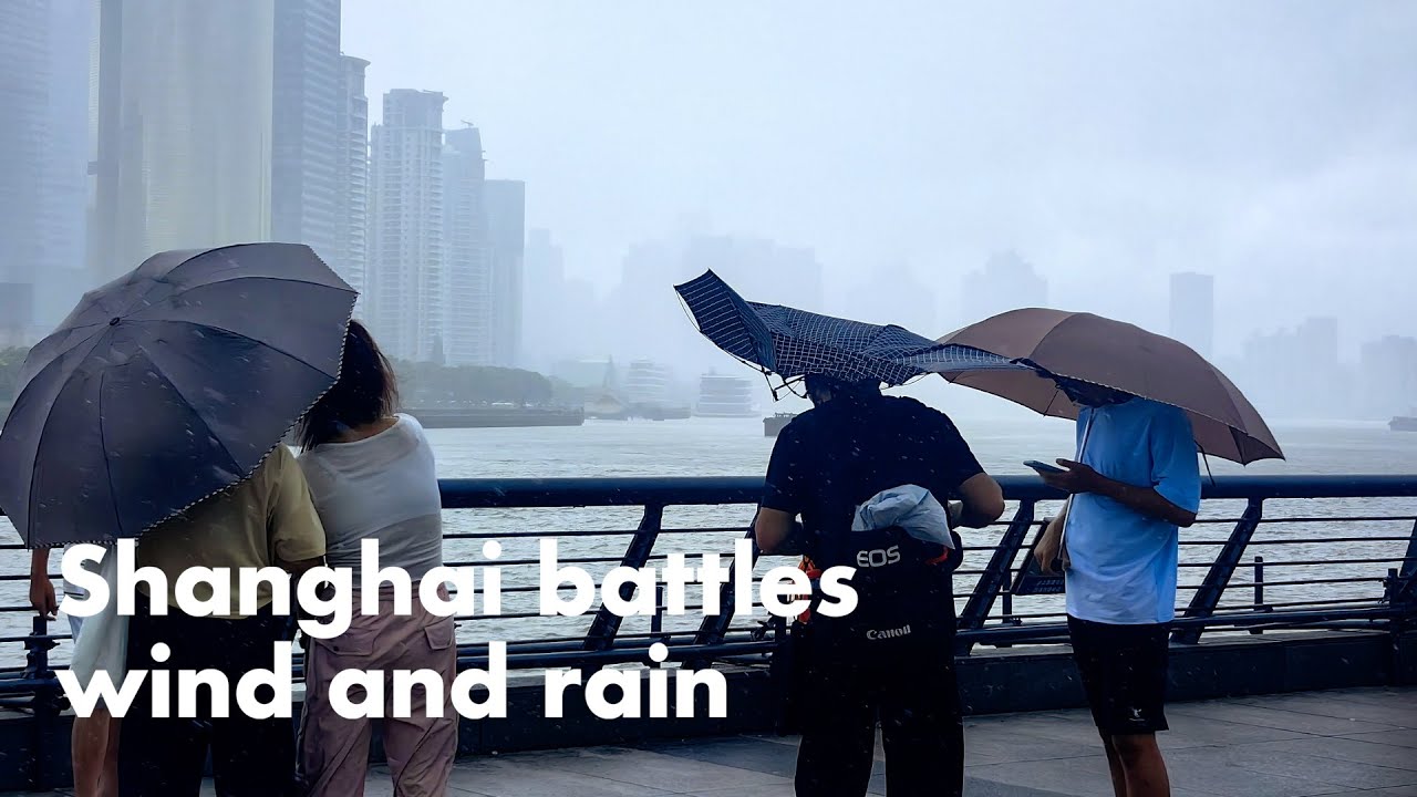 Shanghai soaked by Typhoon Co-May as city faces rare storm and tsunami threat