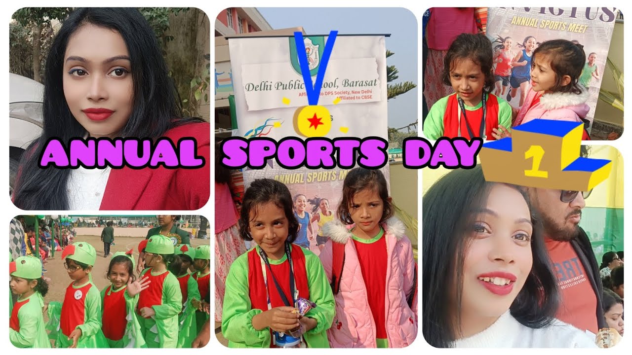 আমার মেয়ের school 🎒🏫 এর ANNUAL SPORTS DAY EVENT ( DPS MEGACITY BARASAT)