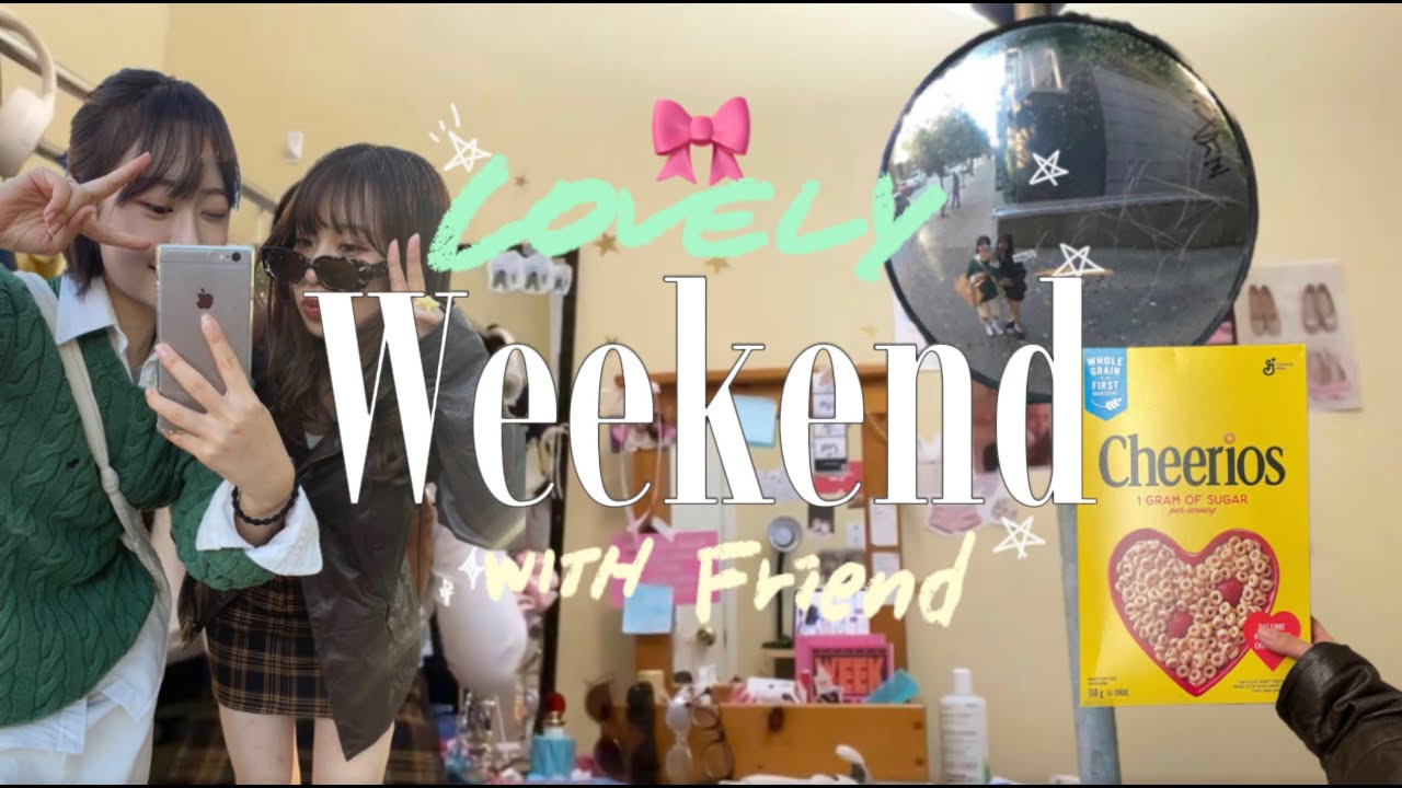 🍪My lovely weekend! with my friend🎀 thrift market, girls talk,beach