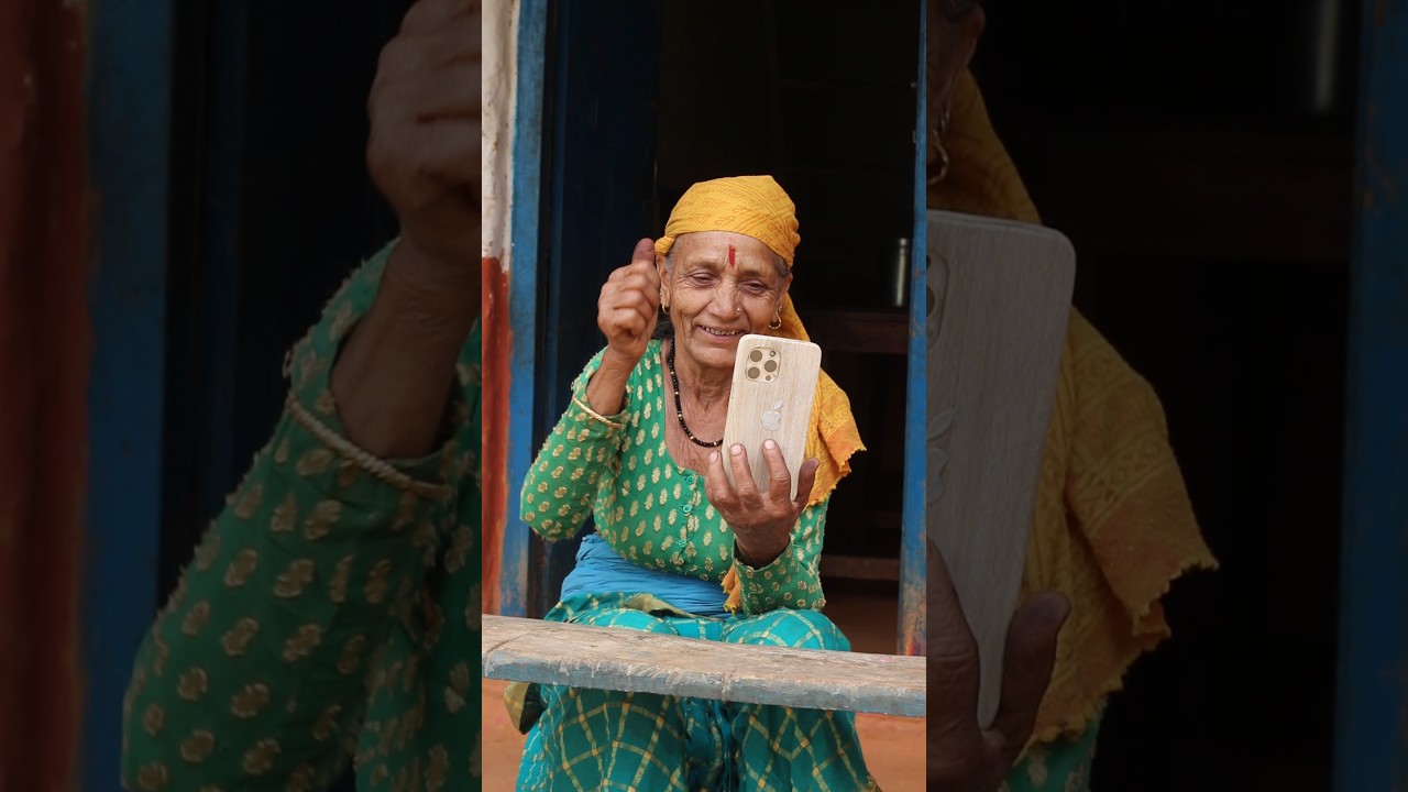 How To Make iPhone Mobile Case,Help For Cute Grandma ❤️#shorts