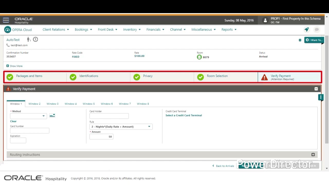 Opera cloud Pms سستم اوبرا كلاود لإدارة الفنادق #hotels Check in arrival guest