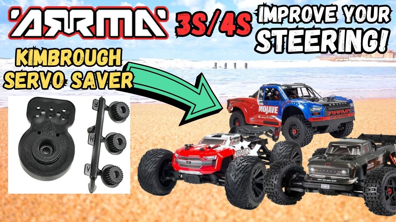 Модернизация рулевого управления Arrma 3s/4s, Kimbrough Servo Saver № 124. Кратон, Мохаве, Ауткас...