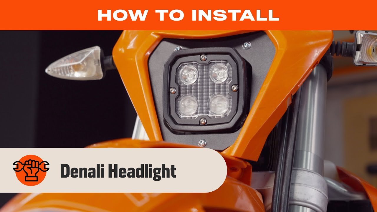 How to Install a Denali Headlight on a KTM Motorcycle