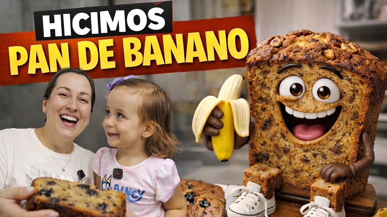 Hicimos un Pan de Banano muy Fácil y Delicioso 🤩