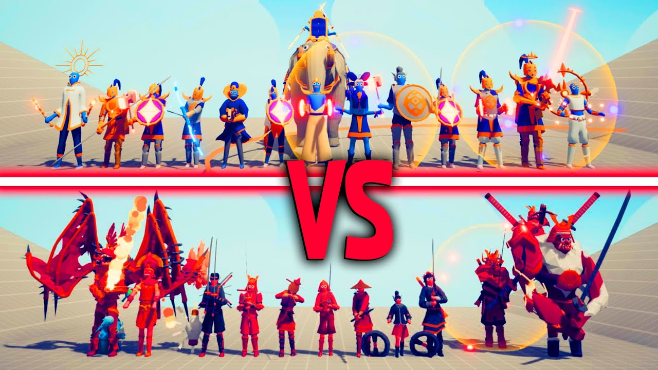 MEGA DYNASTY TEAM vs MEGA GOOD TEAM - Totally Accurate Battle Simulator | TABS