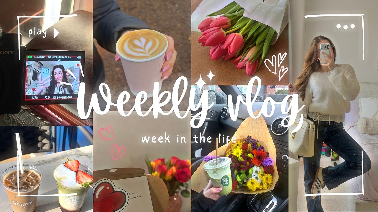 A few sweet spring days 🎀✨ matcha obsession, dog walks & home organisation // WEEKLY VLOG