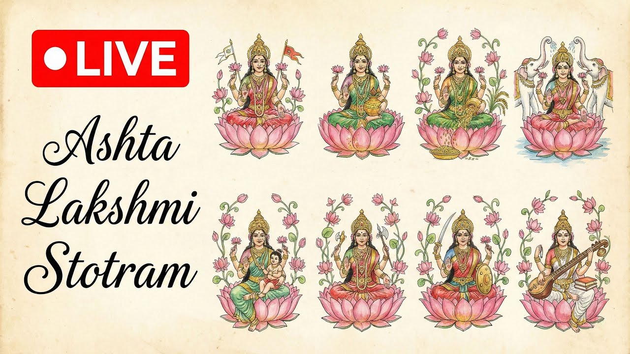 LIVE – AshtaLakshmi Stotram | Kanuma Friday 2026 | Telugu Devotional Songs | Lakshmi Devi
