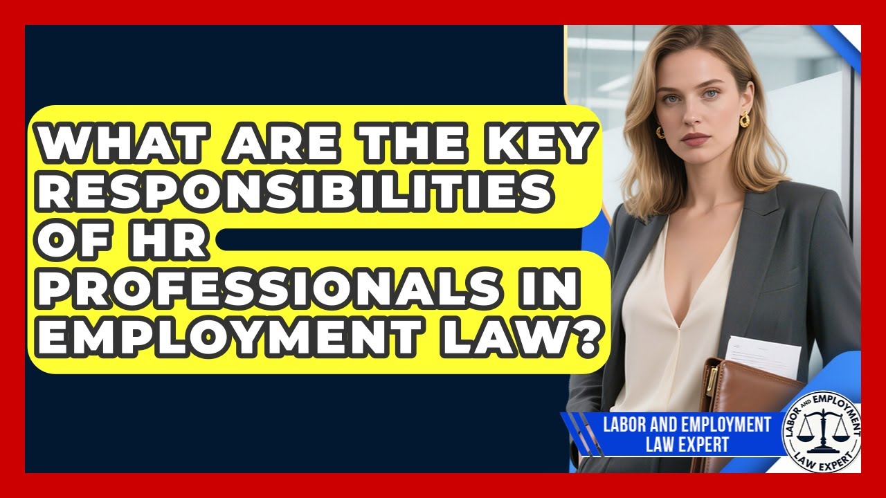 What Are the Key Responsibilities of HR Professionals in Employment Law?
