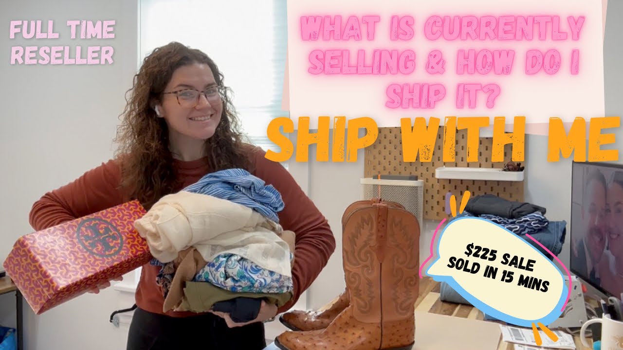 Ship With Me | What Is Currently Selling On My Poshmark & Ebay | Six Figure Reseller | How to Ship