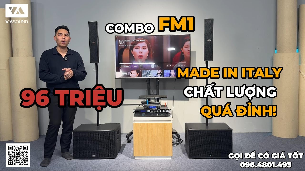 Đẳng Cấp Châu Âu Là Đây - Combo FM1 Với FBT VERTUS CS1000 Made In Italy Chất Lượng Quá Đỉnh!