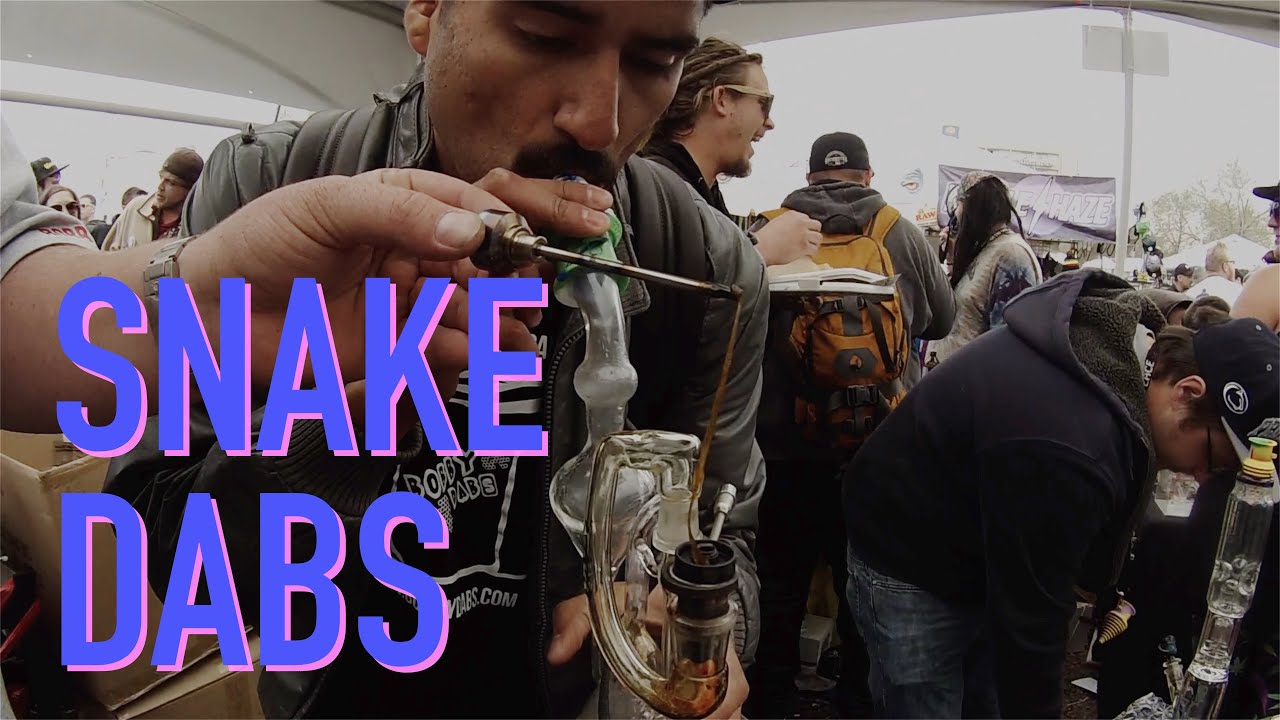 Chuckie Fuego Dabs a 1 Gram Dab with Bobby Dabs at the 2015 Denver High Times Cannabis Cup