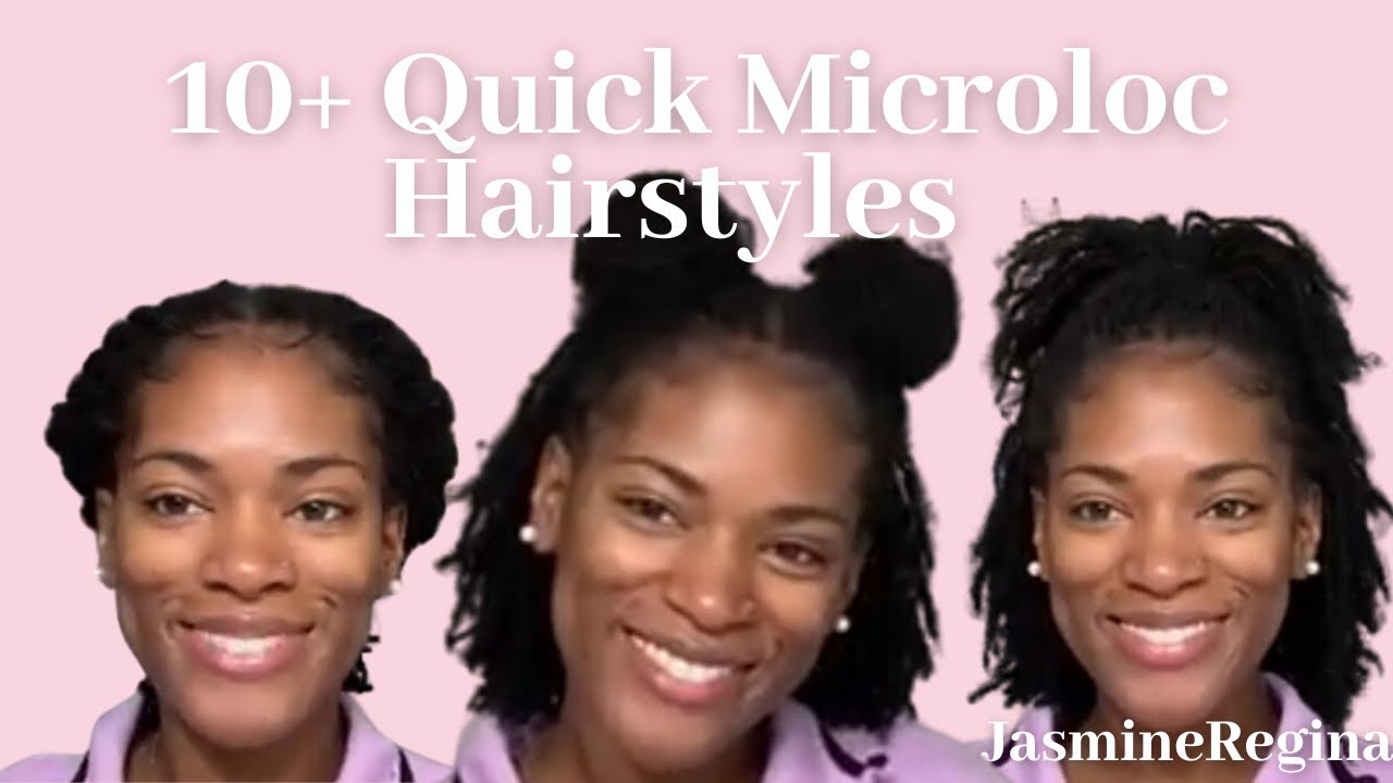 10+ Easy & Quick Ways to Style Your Locs Microloc Styles