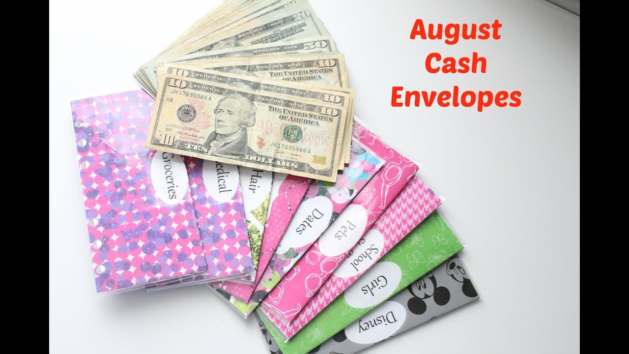 August 2017 Cash Envelope Stuffing  | Terrific Planner