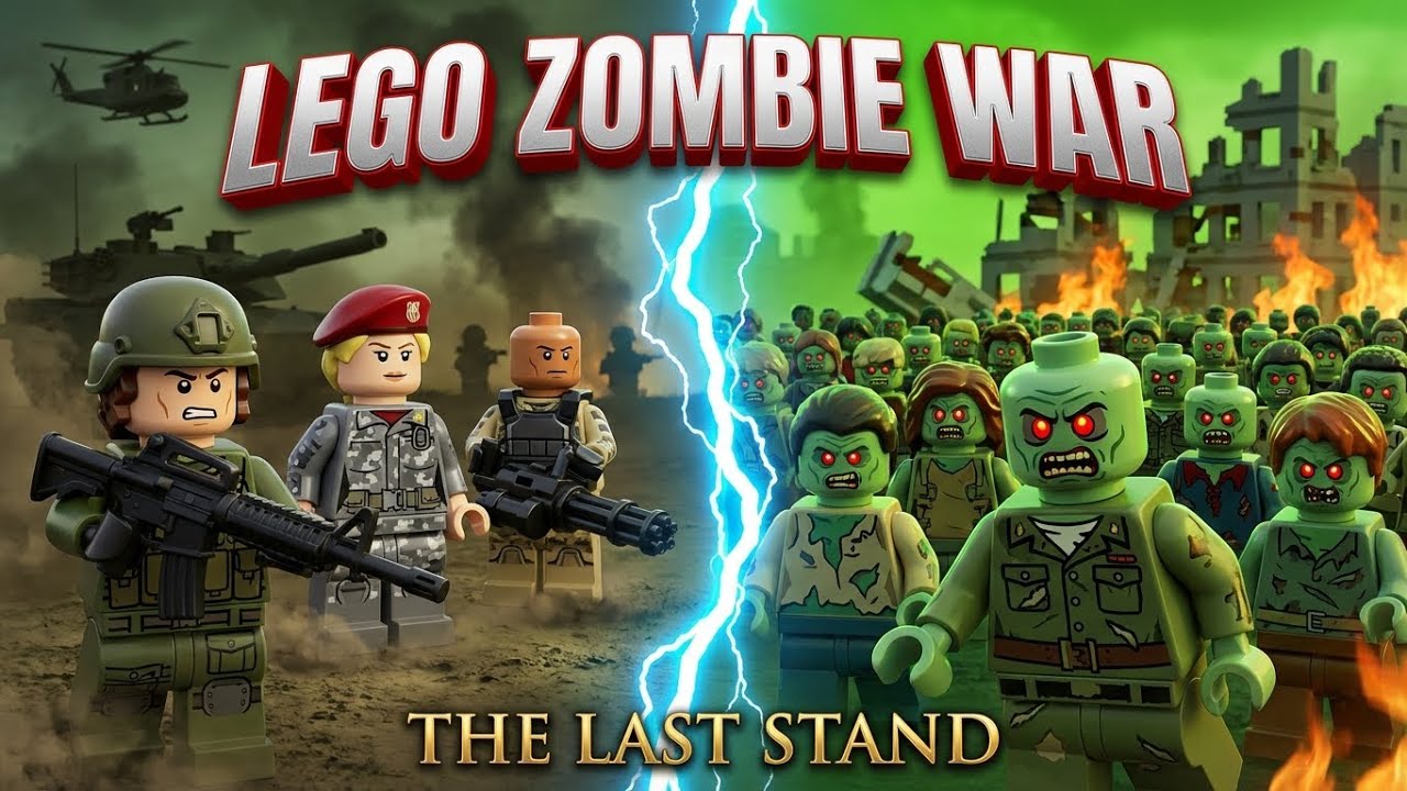 LEGO Zombie War: The Last Stand | Epic Military Battle Against Undead Horde | 3D Animation