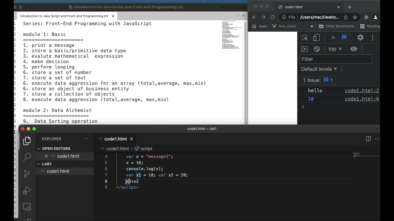 Front-end Coding with JavaScript (Basic)