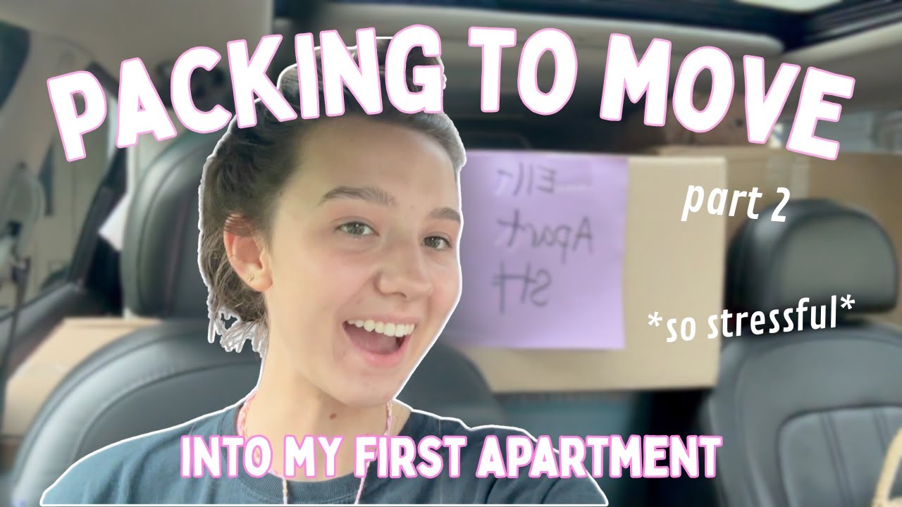 PACK WITH ME TO MOVE INTO MY FIRST APARTMENT *packing vlog part 2*