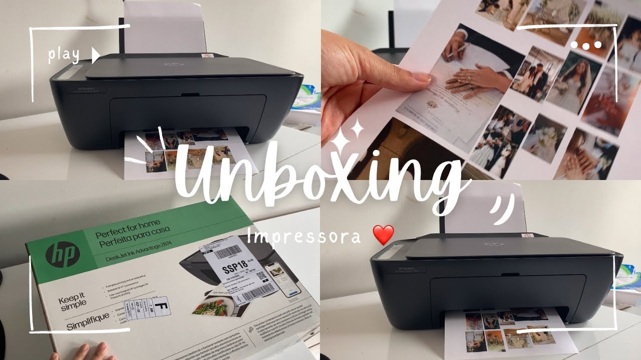 Unboxing: COMPREI A IMPRESSORA 2874 HP 🙏🏼✨❤️
