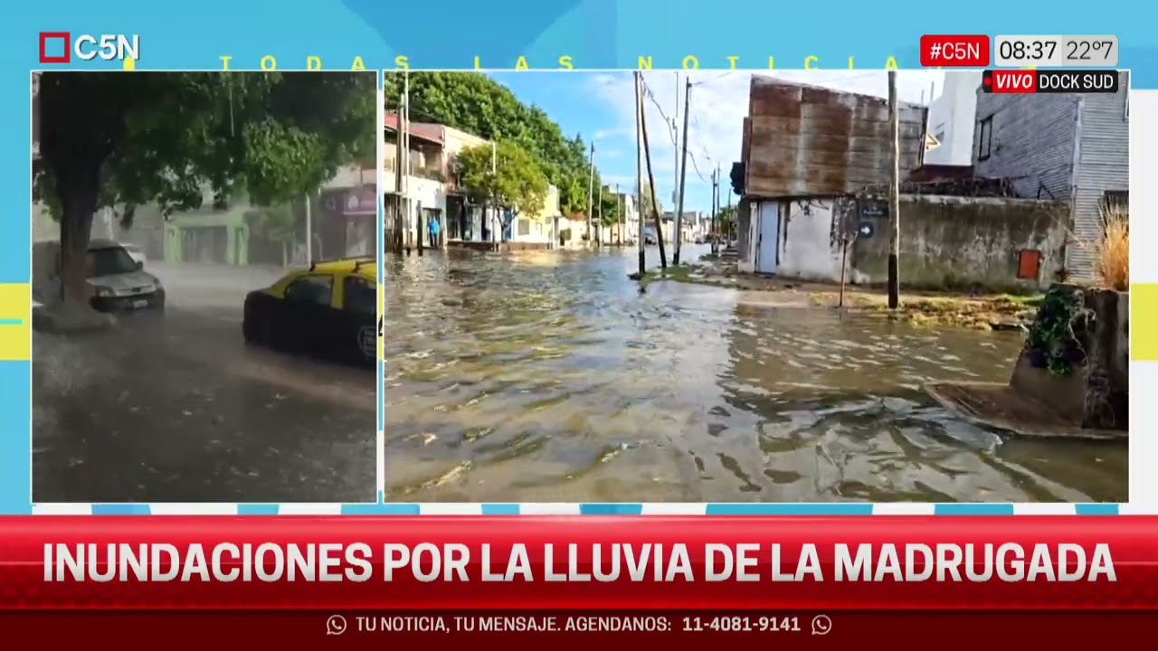 Las CONSECUENCIAS de FUERTE TEMPORAL en el SUR del GRAN BUENOS AIRES