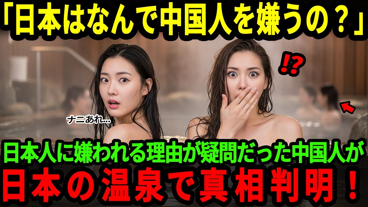 【海外の反応】「日本人はなんで中国人が嫌いなの 」疑問を持った中国人女性が日本の銭湯を訪れた結果…大号泣した衝撃の理由