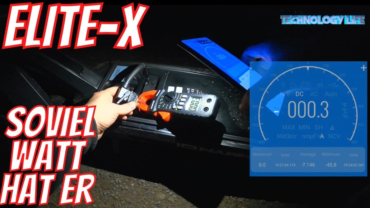 IOHAWK ELITE-X , Watt Leistung mit BT Amperemeter gemessen
