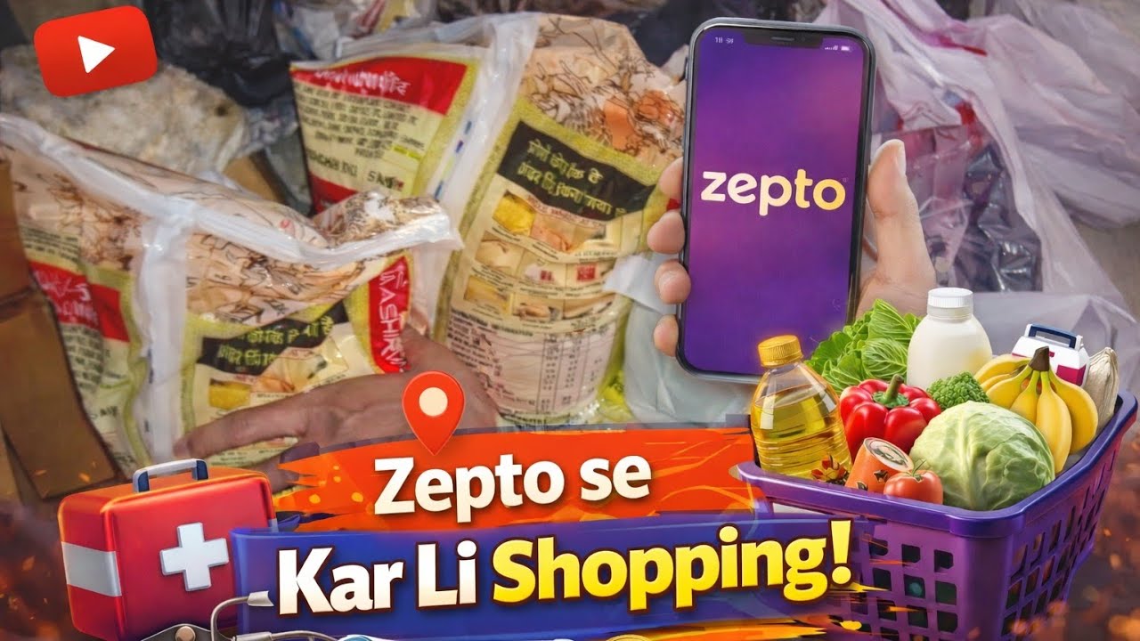 Zepto se kar le Shopping #sauravpandit #sauravjoshivlogs 