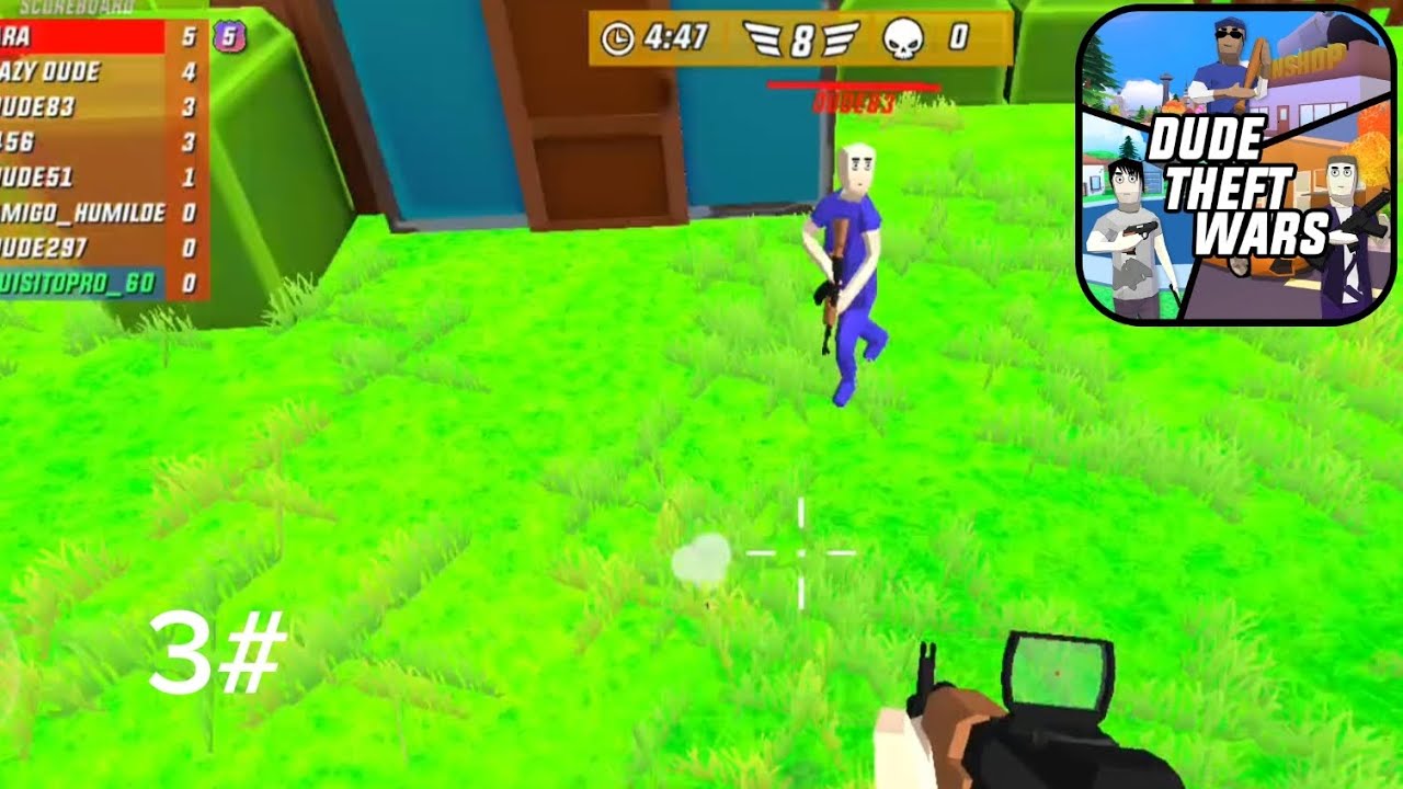 Gameplay 3# dude theft wars Multiplayer