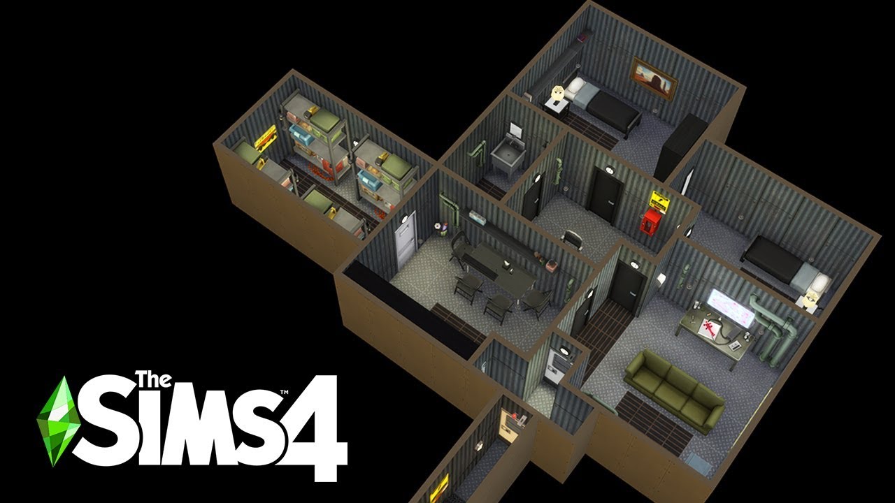 CONSTRUÍ BUNKER PARA A QUARENTENA NO THE SIMS 4