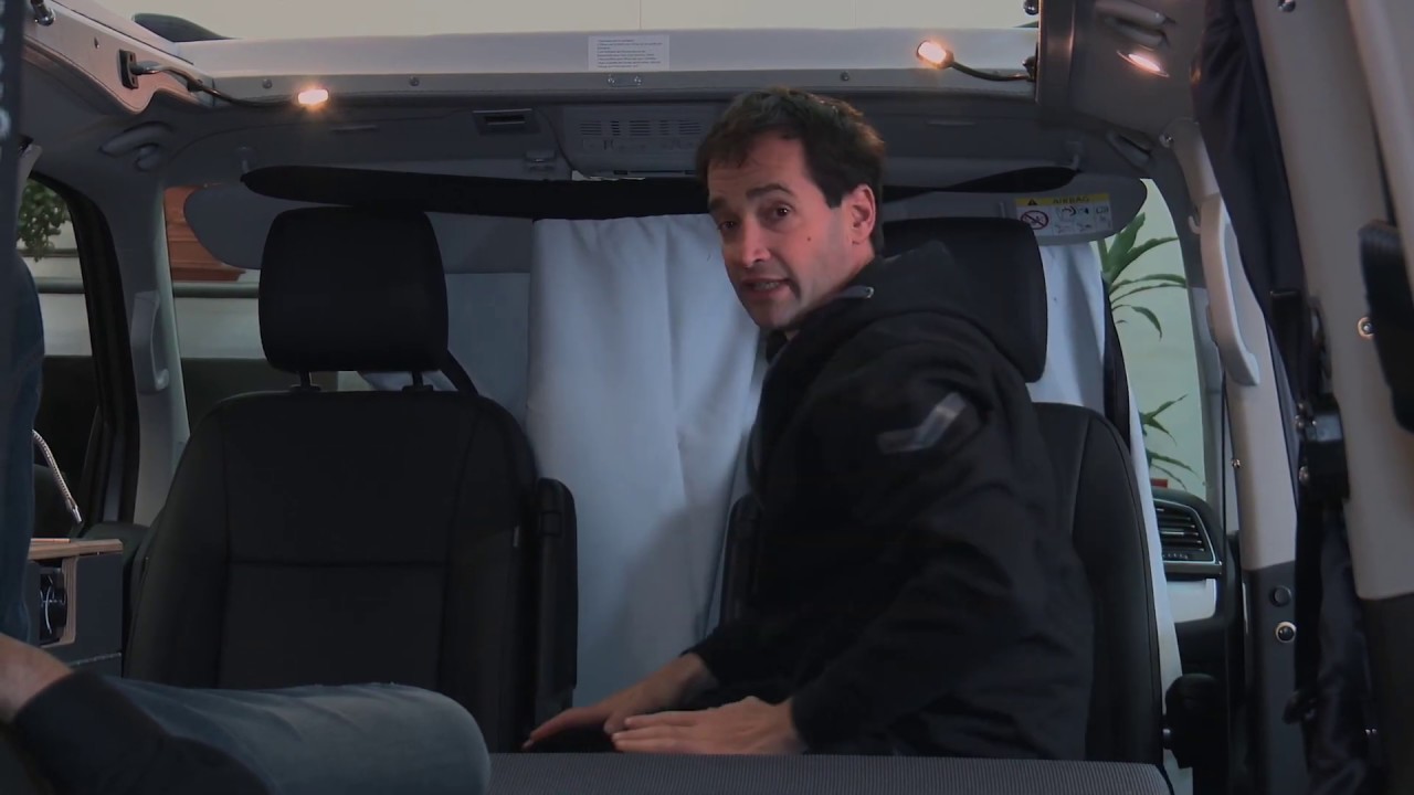Vielseitige Fahrerhaus-Verdunkelung gegen Licht, Hitze und Kälte -  SpaceCamper VW T6 Van