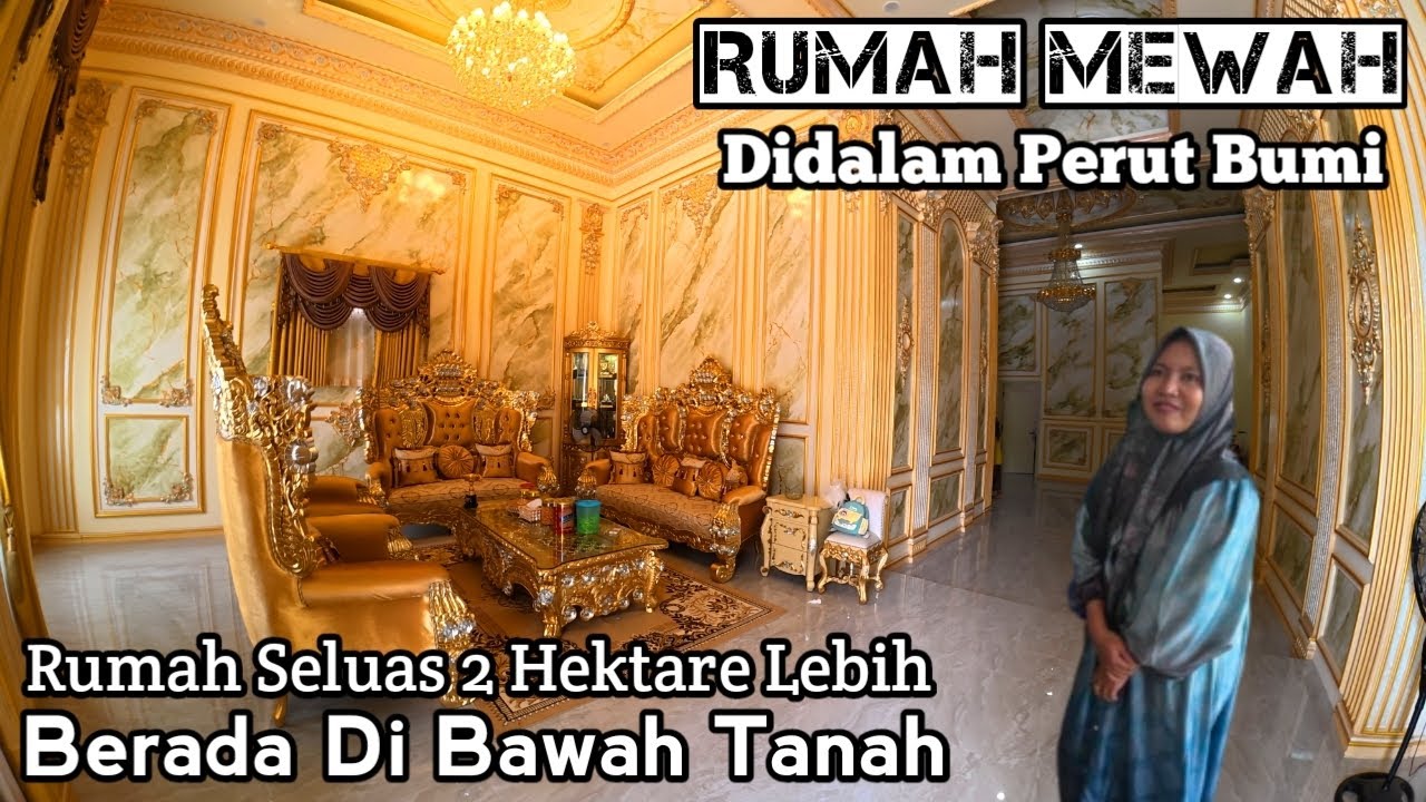 Rumah Mewah 1000 Ruangan Berada Didalam Perut Bumi, Rumah Seluas 2 Hektare Berada Di Bawah Tanah