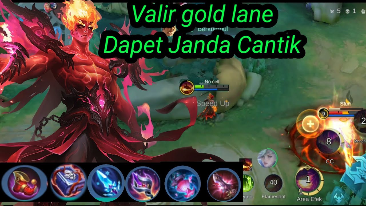 Valir gold lane ful damage 2026 tidak ada lawan the best  mobile legends bang bang #gameplay #items