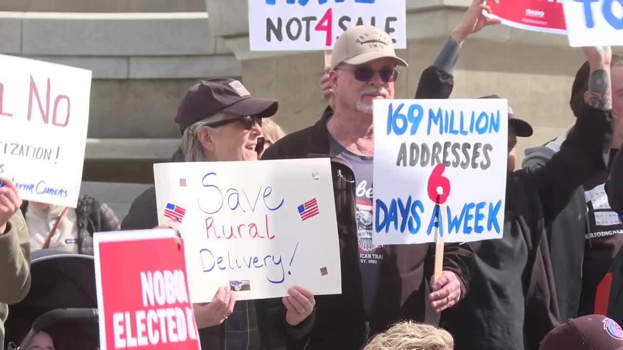 'NOT FOR SALE': Boise postal workers protest the privatization of the United States Postal Service