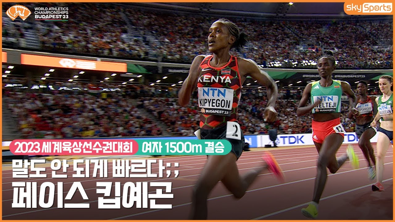 2023세계육상선수권│여자 1500m 결승│페이스 킵예곤