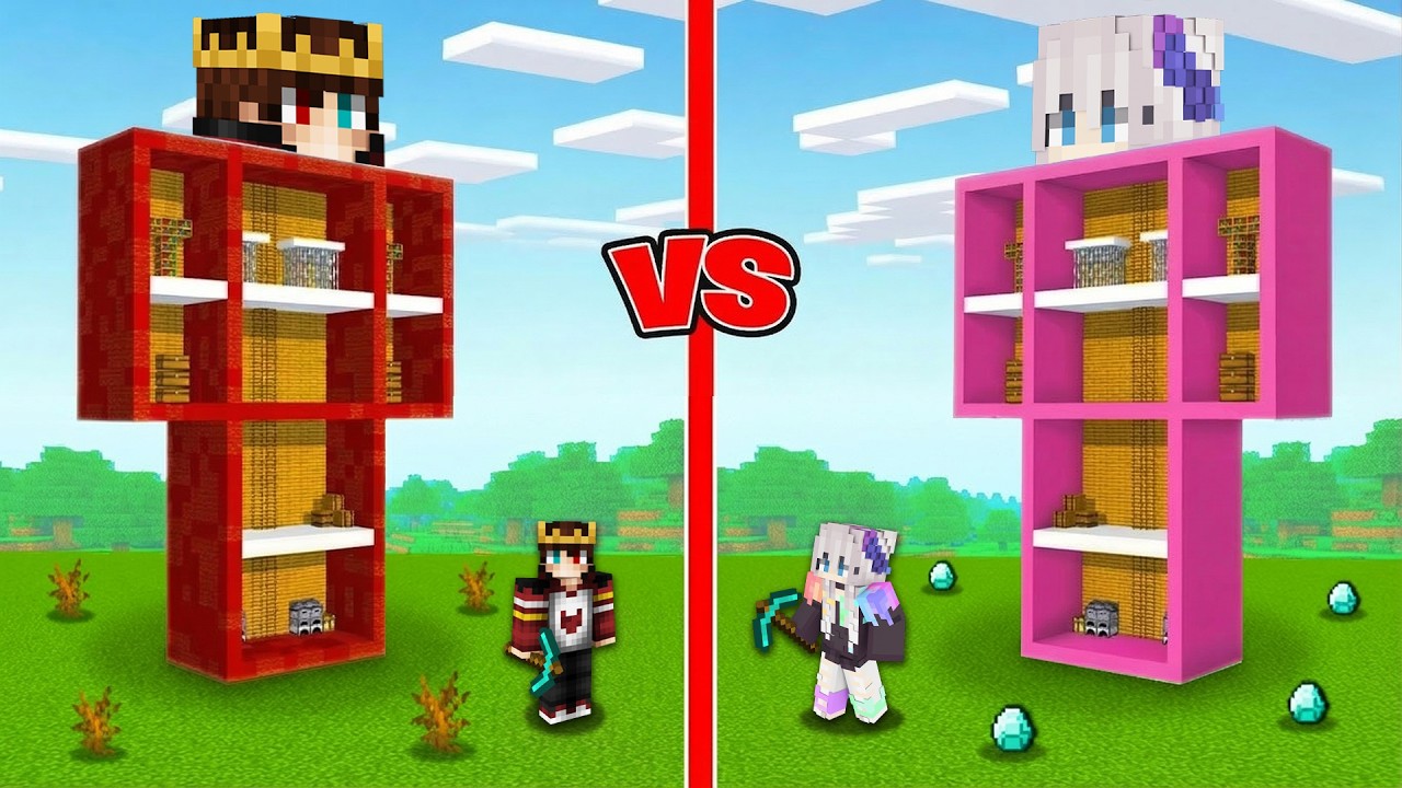 1$ FAKİR KULE vs 1.000.000$ ZENGİN KULE 😱 - Minecraft