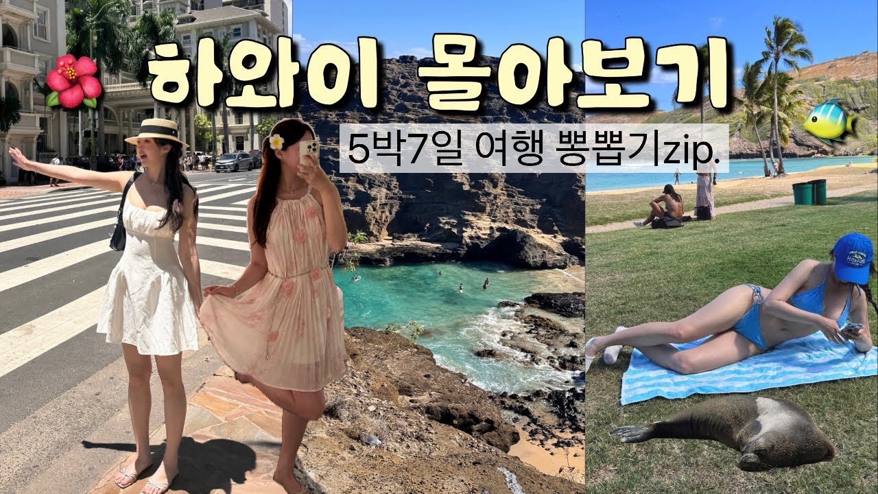 여긴 꼭가!🌺하와이 5박7일여행 뽕뽑기✈️호텔•렌트•경비💸•인생샷 다모았다!